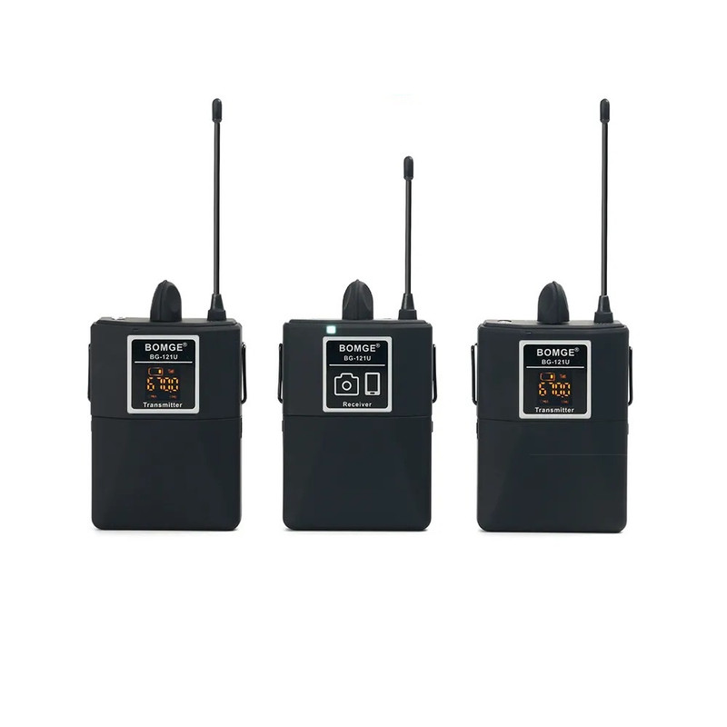 میکروفن بی سیم بوم جی مدل BG-121U با درگاه اتصال جک 3.5 میلی متری