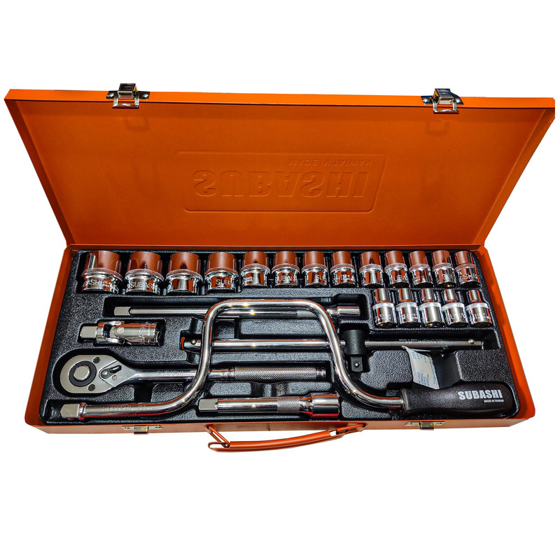 آچار جعبه بکس سوباشی مدل TK720257 مجموعه 24 عددی