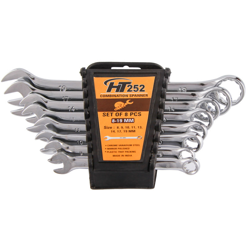 آچار یکسر تخت یکسر رینگی اچ دی مدلkpt-8 مجموعه 8 عددی