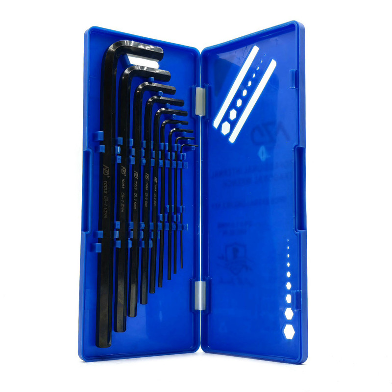 آچار آلن شش گوش راویکس مدل AZD-TOOLS-9PCS سایز 1.5الی 10 میلی متر مجموعه 9 عددی