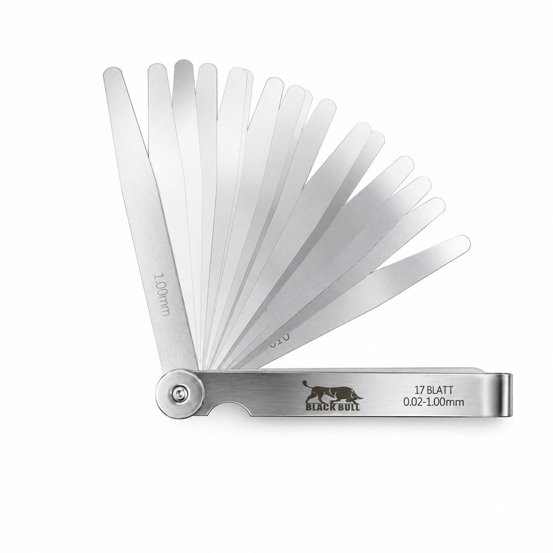 آچار فیلر بلک بول مدل YP-0.02-1.00mm/17BLATT مجموعه 17 عددی  