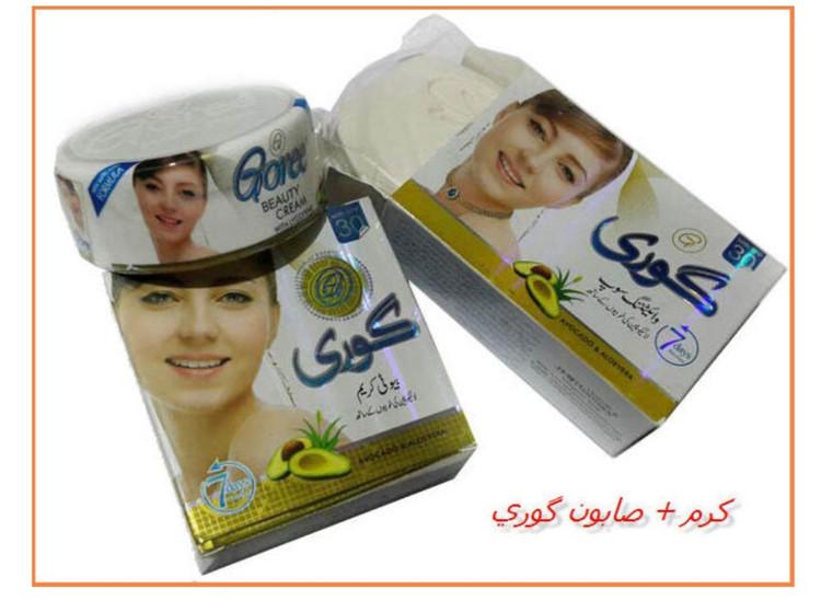 ست کرم سفیدکننده وصابون قوی گوری