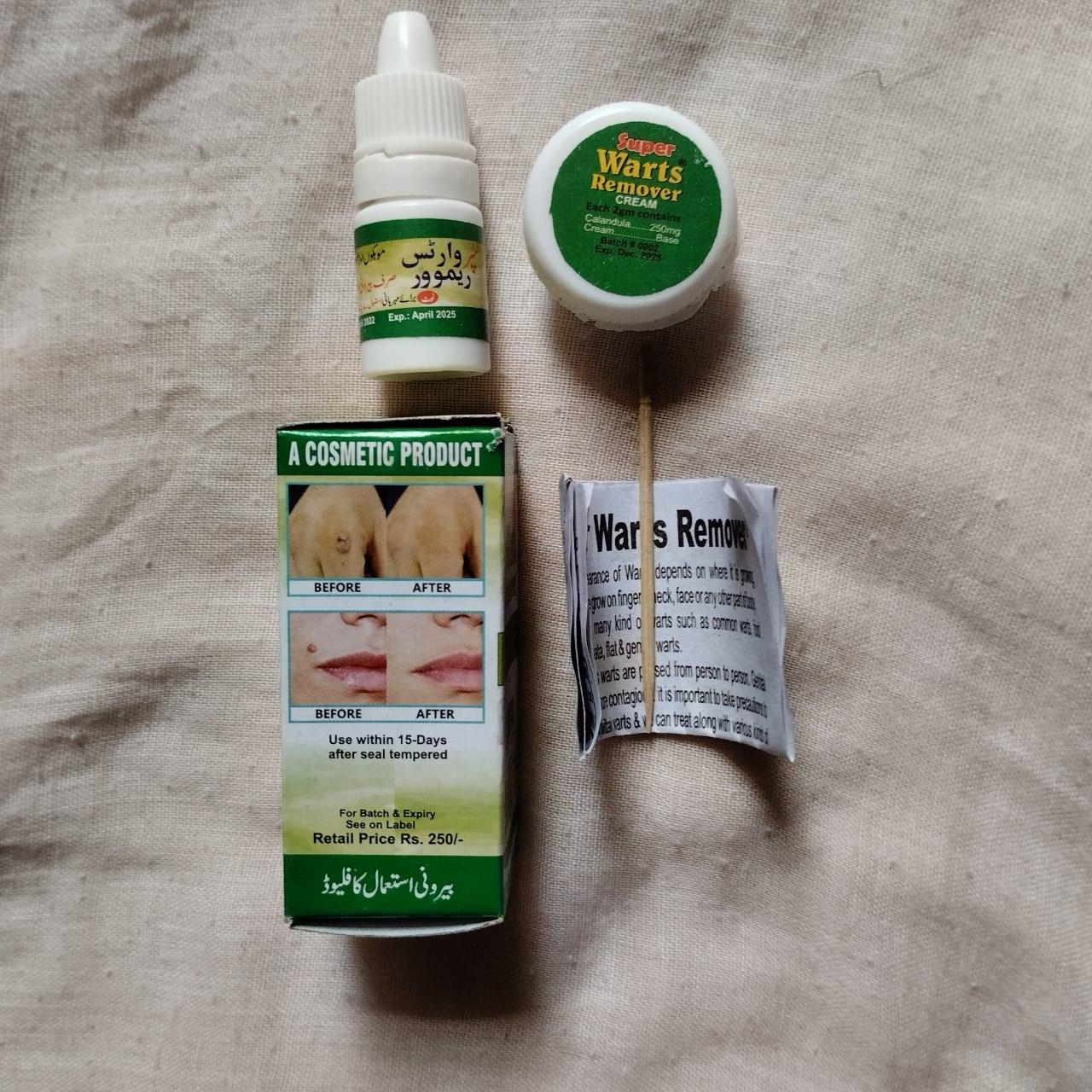 ترکیب گیاهی اصل محلول حذف زگیل‌ها و خال‌ها Super Warts Remover