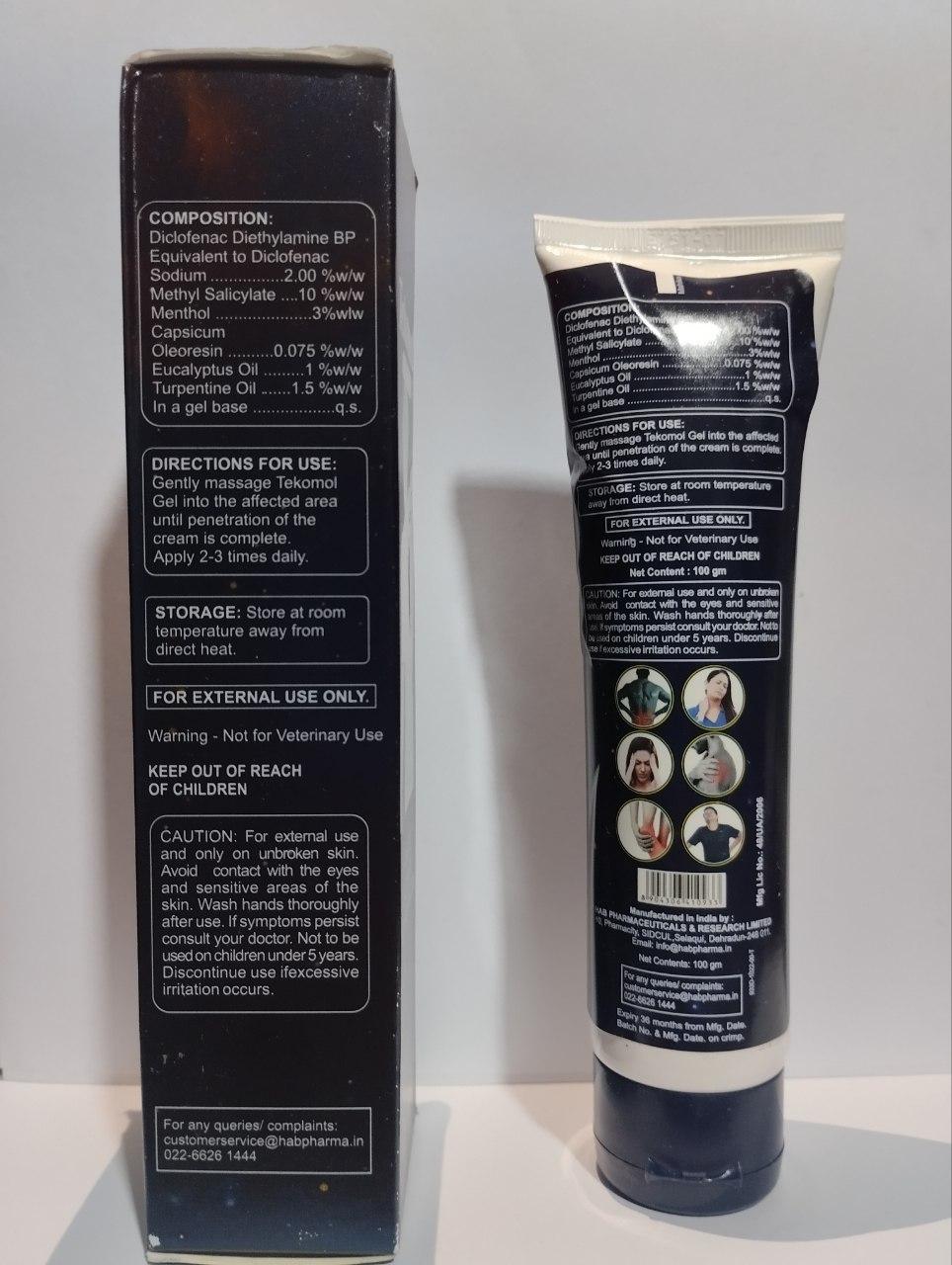 خرید ترکیب گیاهی اصل ژل ضد درد و ضد التهاب Tekomol