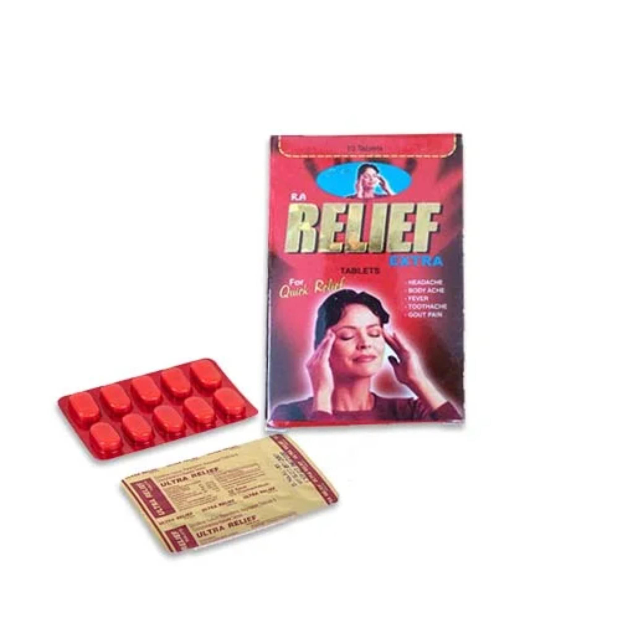 2 پکیچ پماد Relief ریلایف اصل پماد وزن 50 گرم و قرص مسکن