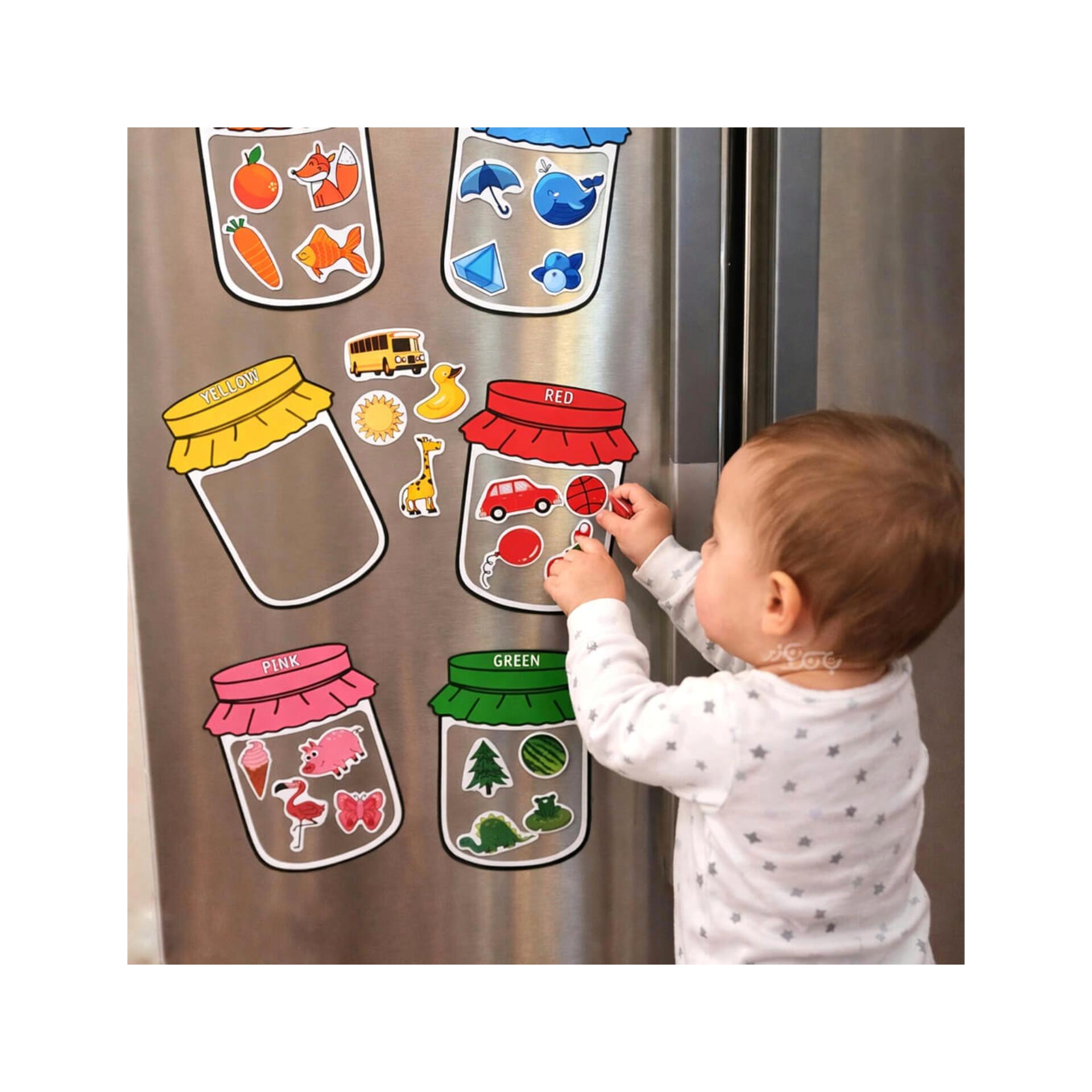 مگنت یخچالی بطری طبقه بندی رنگ ها