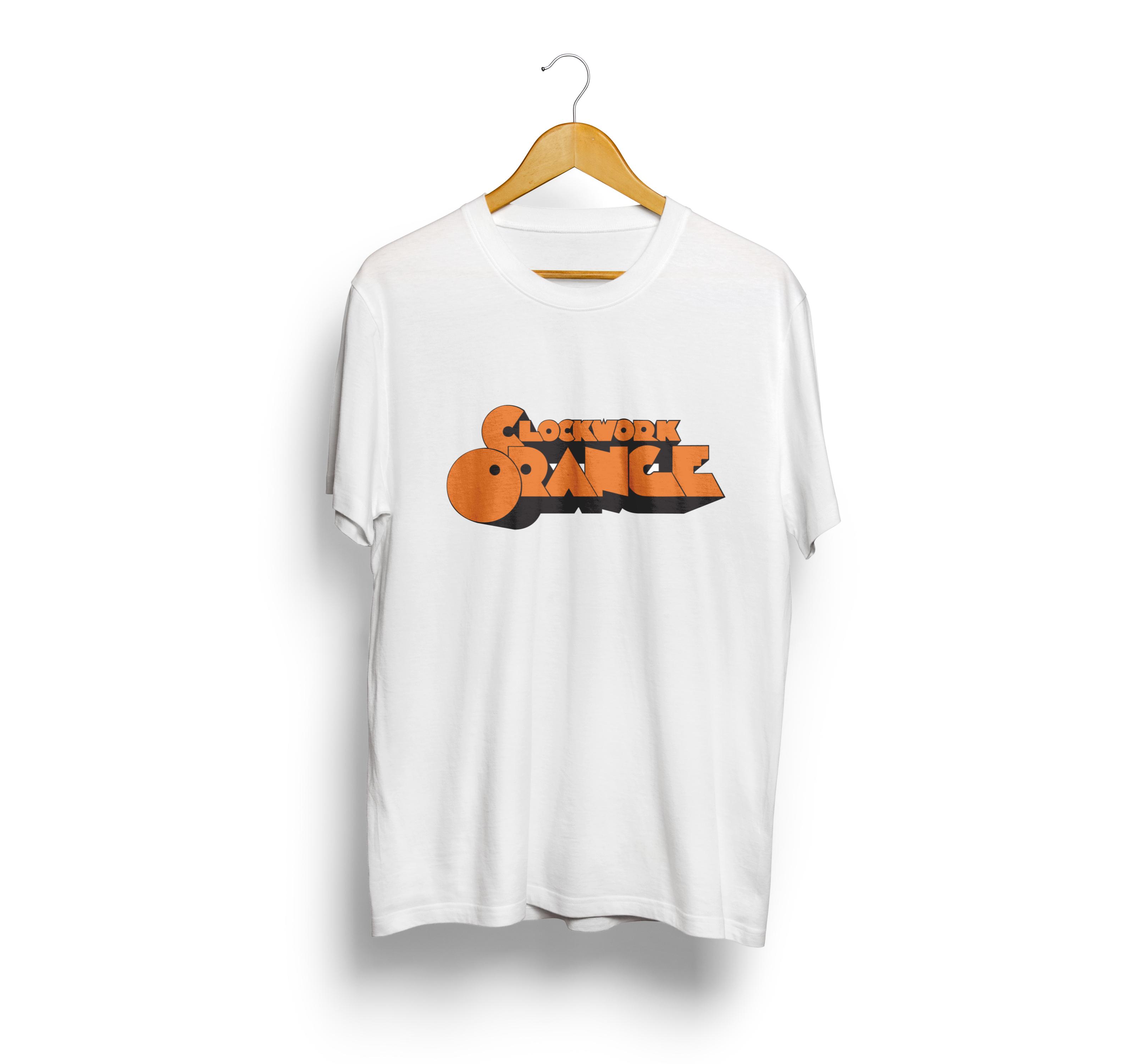 تیشرت سفید طرح A Clockwork Orange (پرتقال کوکی) کد 863