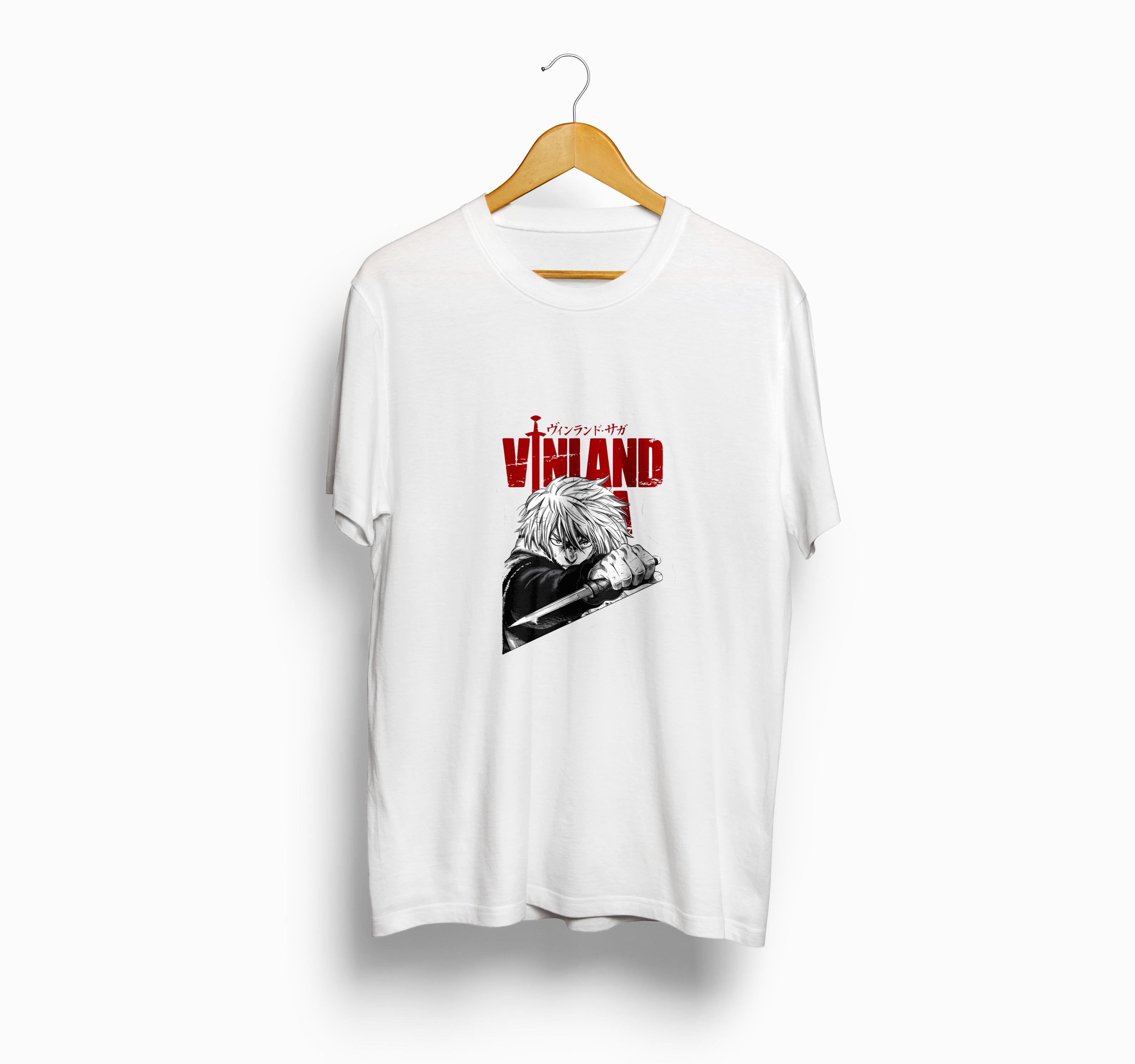 تیشرت سفید طرح Vinland Saga ( وینلند ساگا ) کد 1409