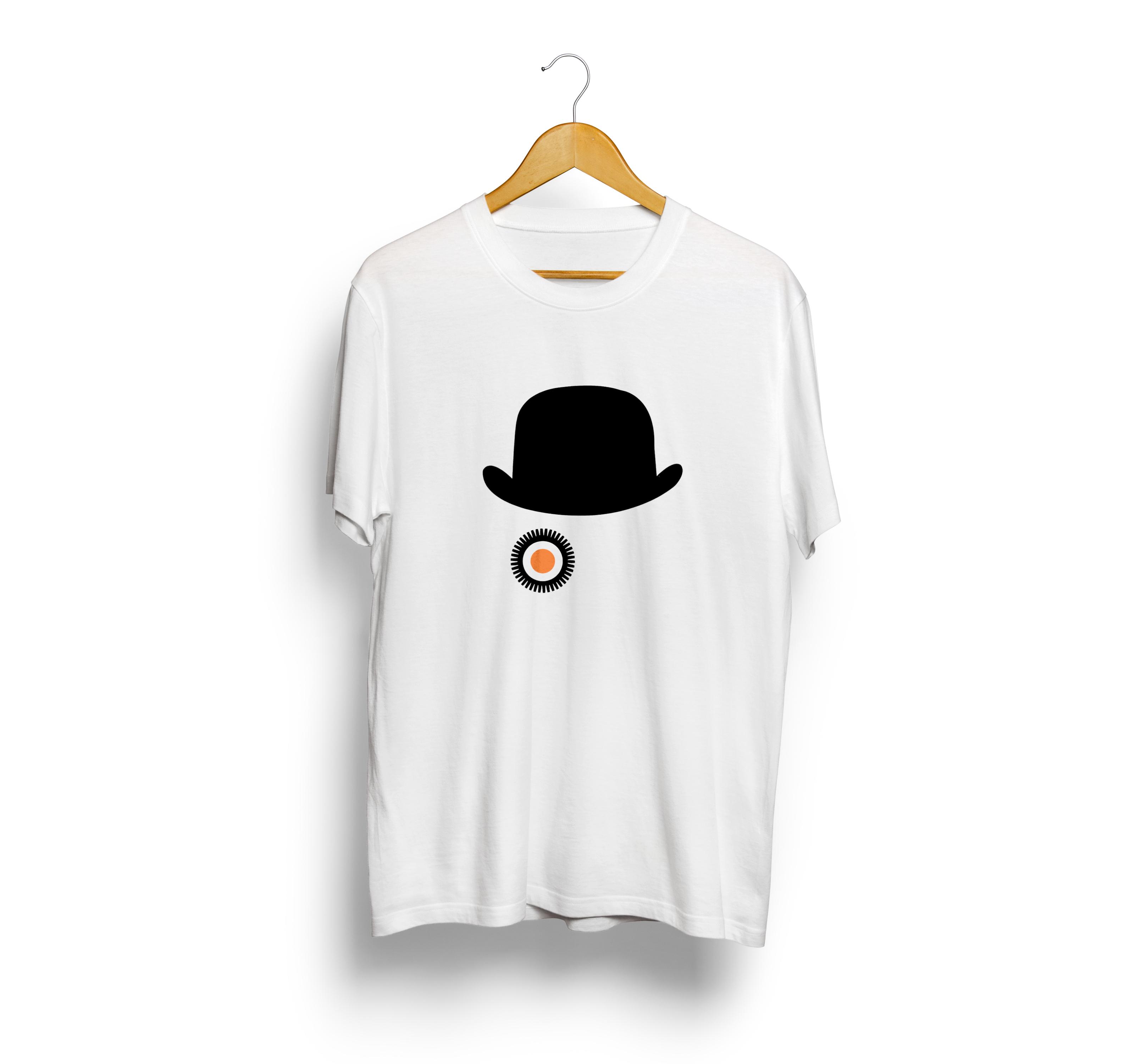 تیشرت سفید طرح A Clockwork Orange (پرتقال کوکی) کد 1385