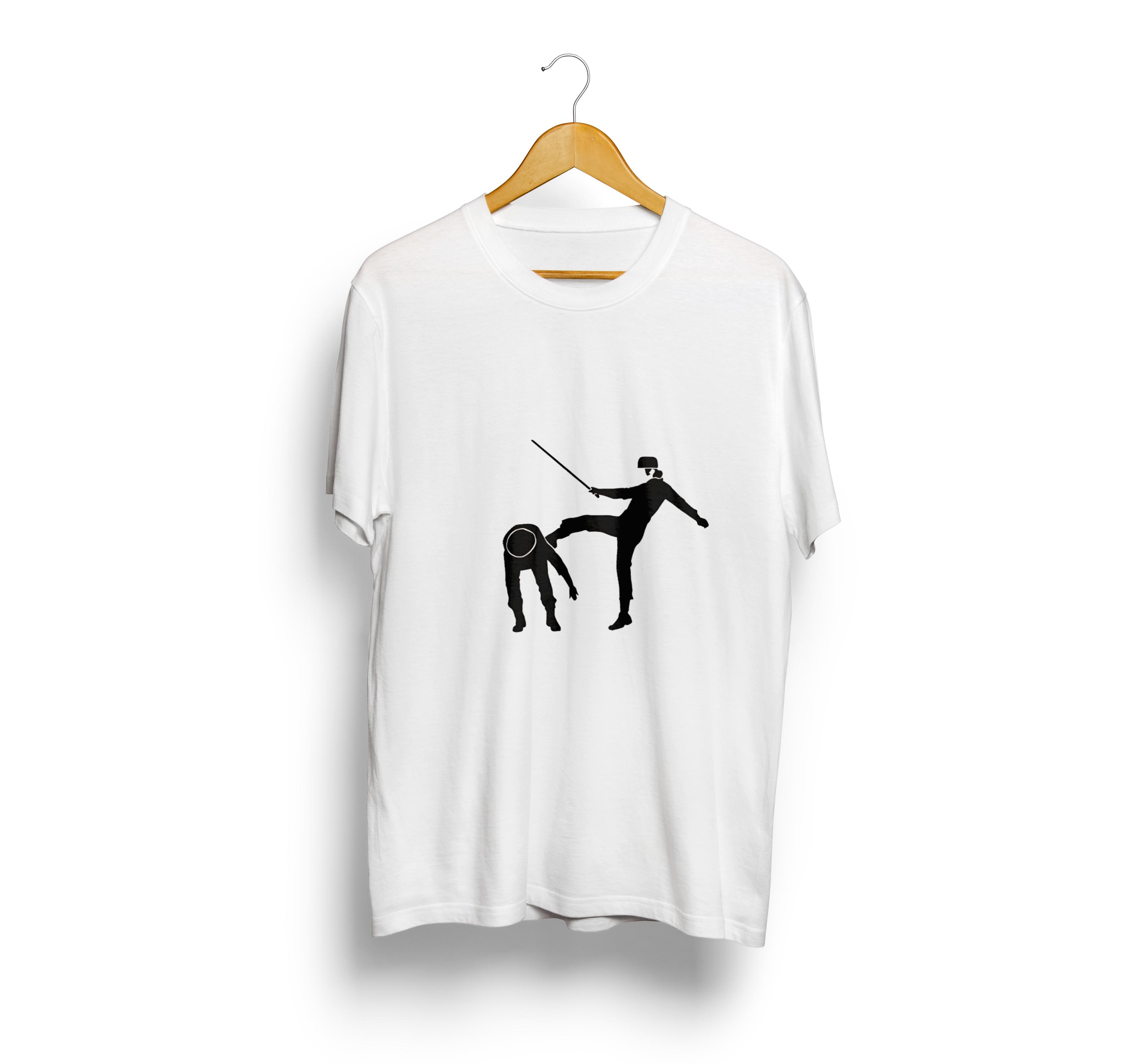 تیشرت سفید طرح A Clockwork Orange (پرتقال کوکی) کد 4728