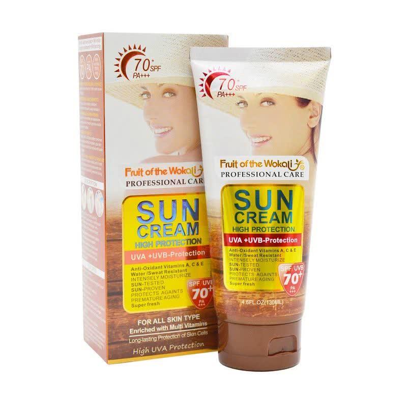 کرم ضد آفتاب SPF70برن(WOKALI)