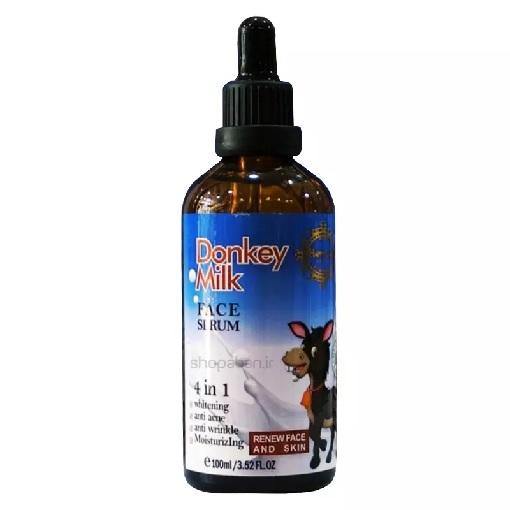 سرم صورت ۴ کاره شیرالاغ ضدجوش و روشن کننده پوست برند هپی لیدی