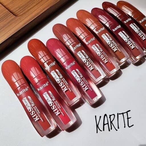 رژلب مایع اورجینال مدل kiss proof برند کاریته