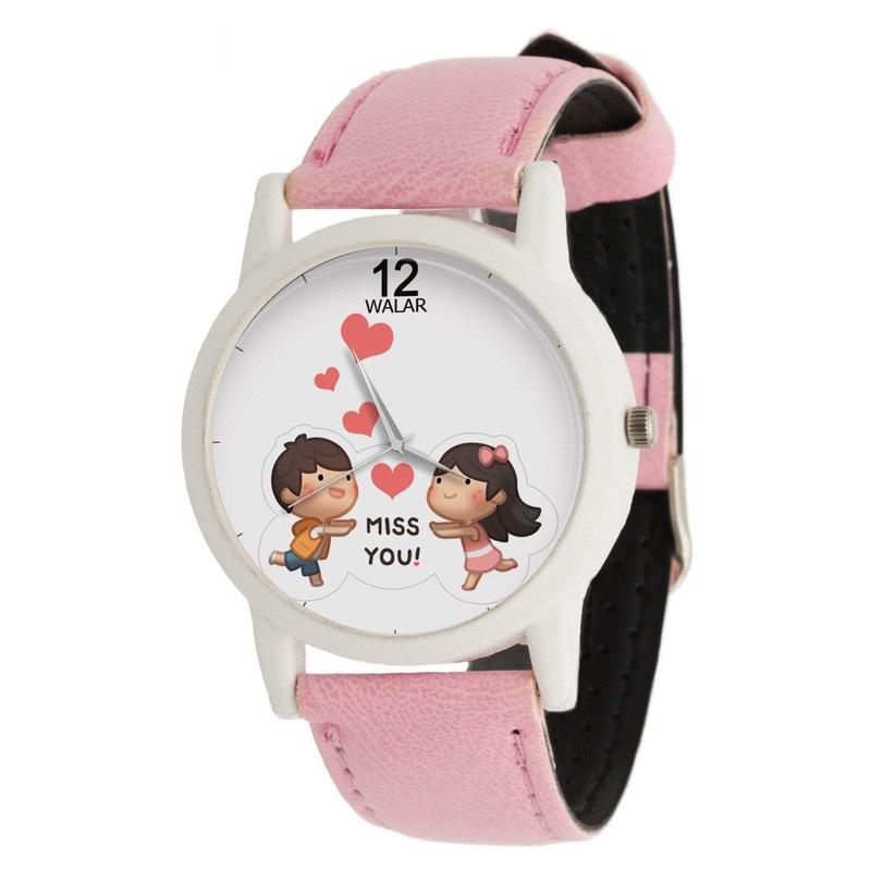 ساعت مچی عقربه ای زنانه والار طرح MISS YOU کد LF1745
