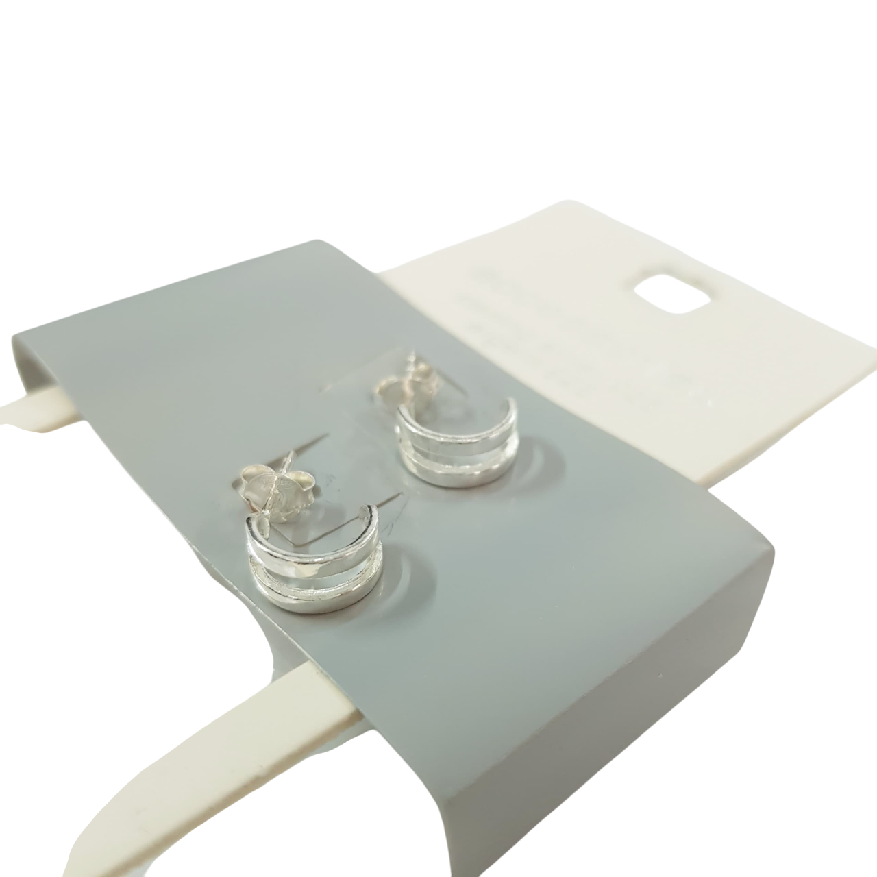 گوشواره نیم حلقه جنس نقره استرلینگ عیار ۹۲۵ برند iam