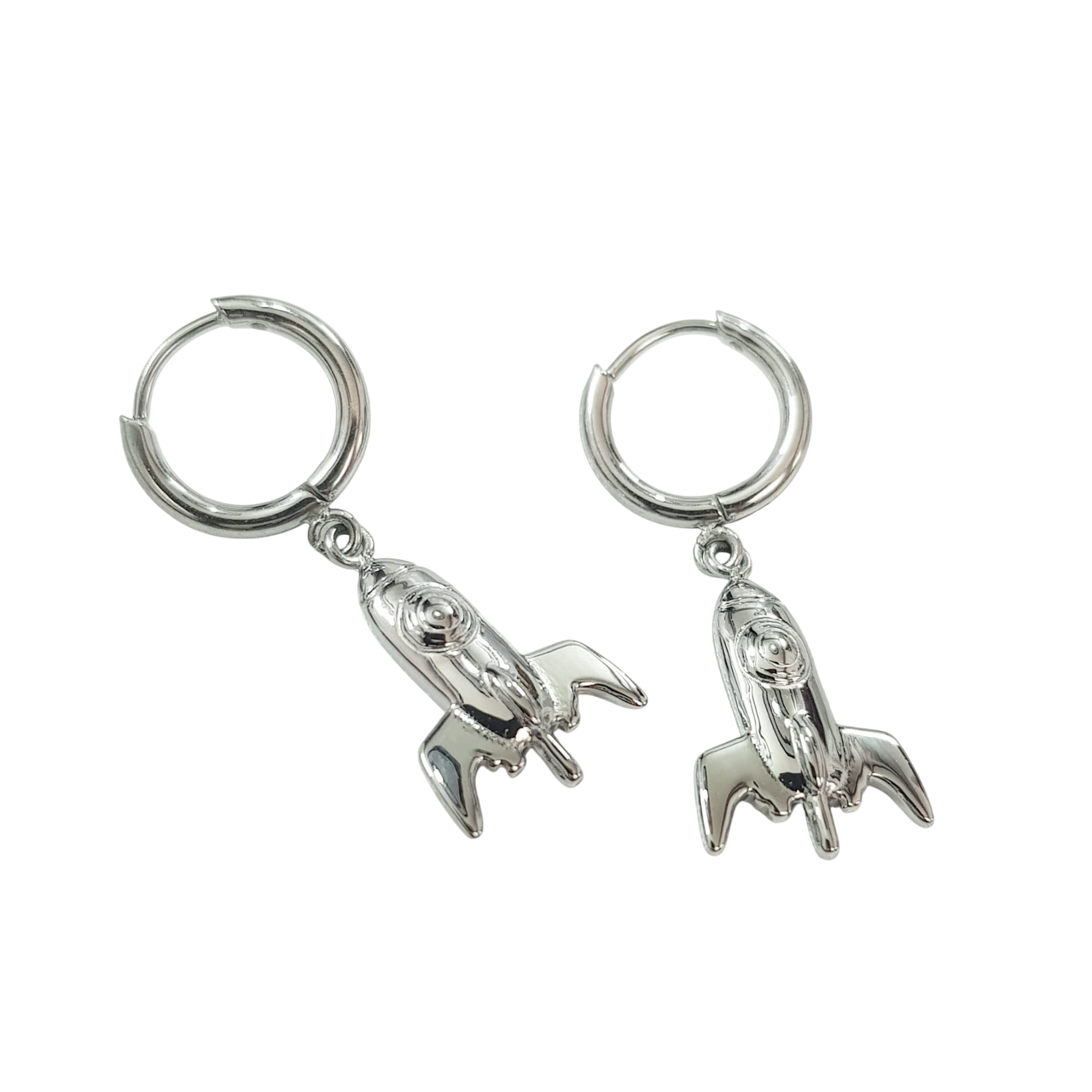 گوشواره قفلی استیل آویز موشک برند ACC کد ۰۵۰۹۵