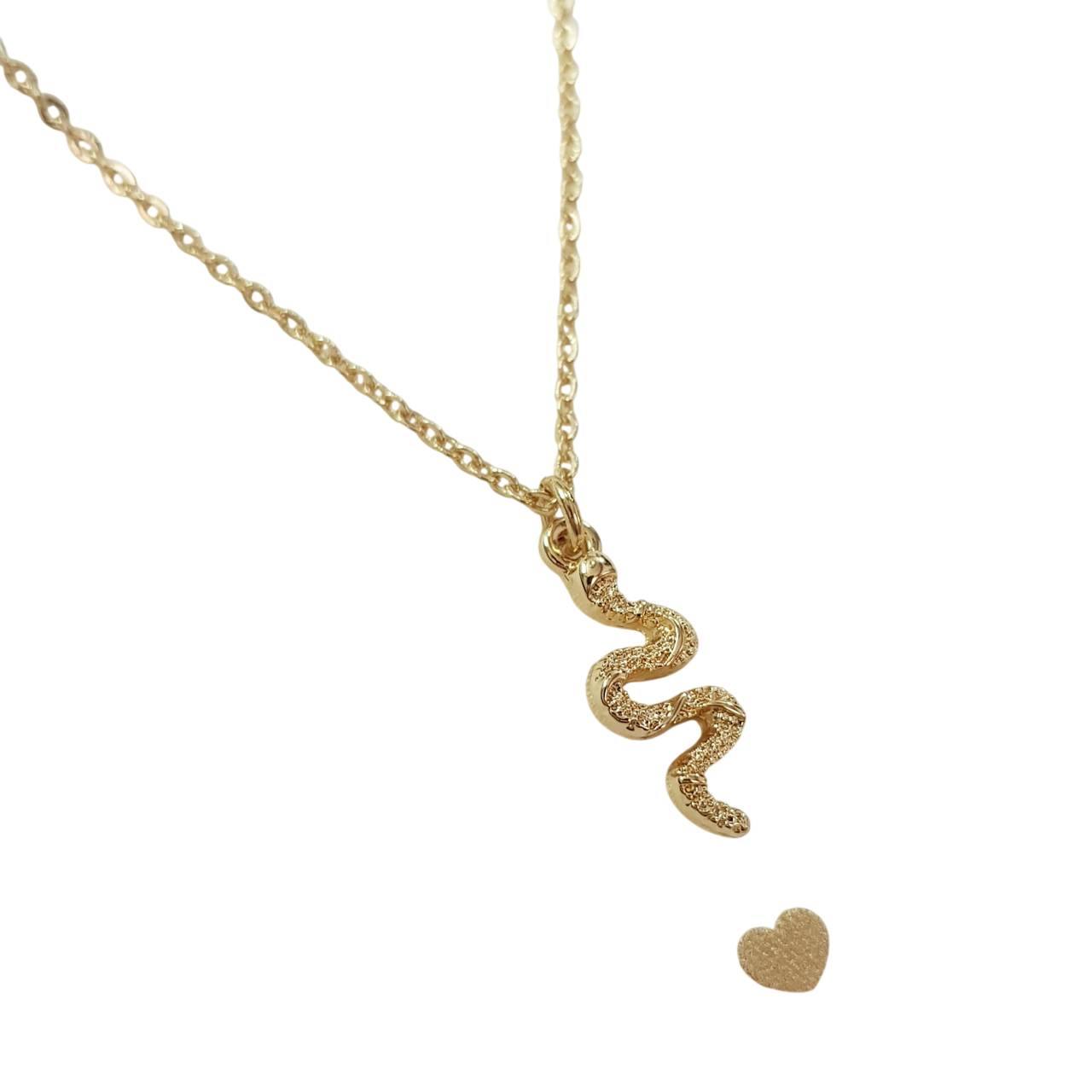 گردنبند آبکاری طلا آویز مار با کیف مخصوص اکسسوری برند Accessories کد ۱۹۰۹۴