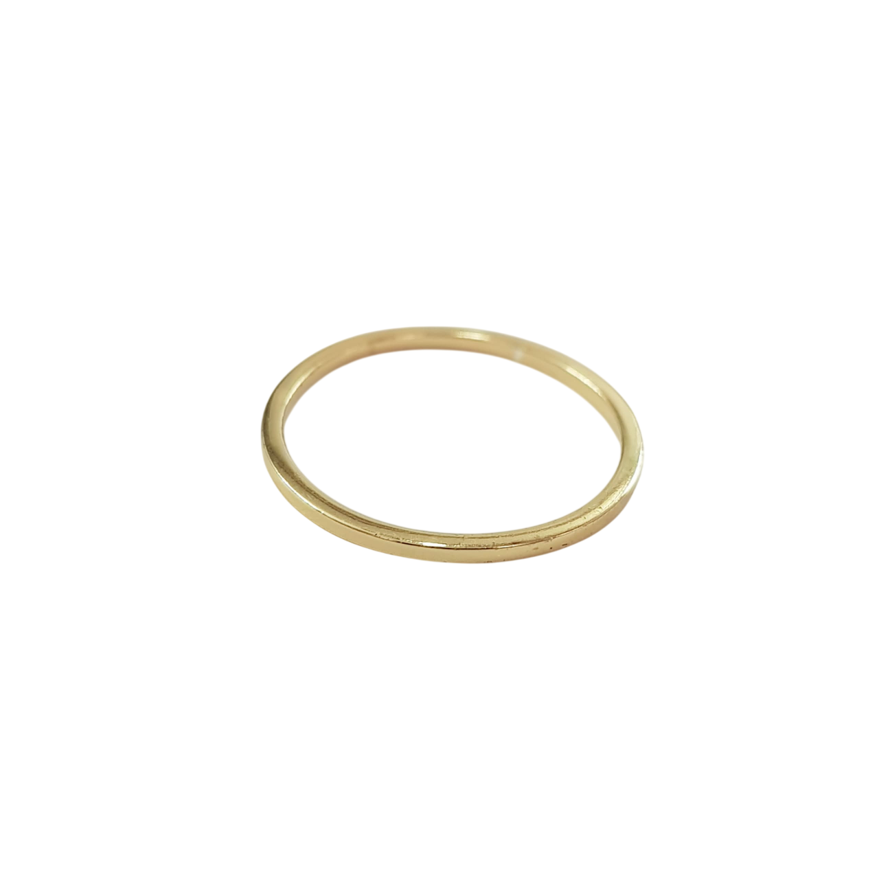 انگشتر حلقه رینگی ساده طلایی جنس نقره عیار ۹۲۵ سایز ۵-۶ برند ACC کد ۲۸۰۹۲