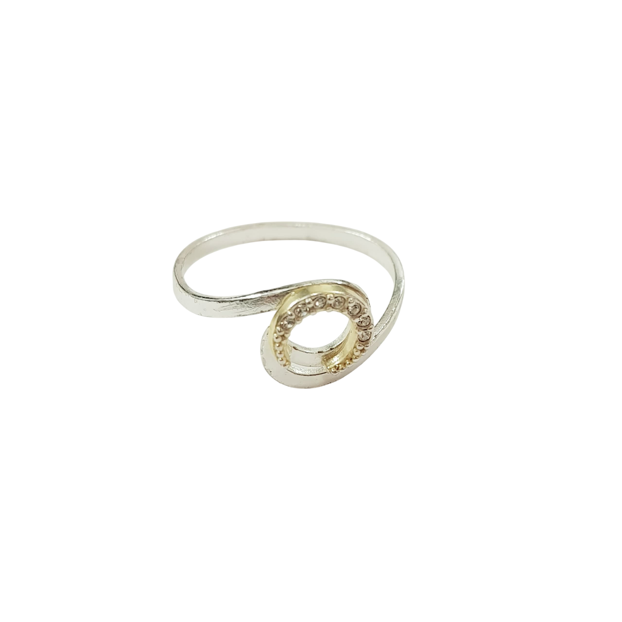 انگشتر حلقه نقره عیار ۹۲۵ نگین دار سایز ۷-۸ برند iam کد ۲۸۰۹۳