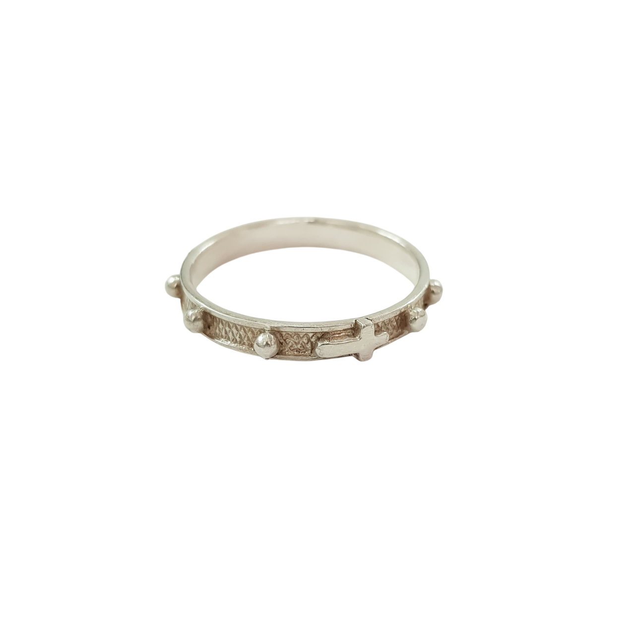 انگشتر نقره عیار ۹۲۵ سایز ۸ - ۹ طرح صلیب برند ACC کد ۰۲۱۰۳