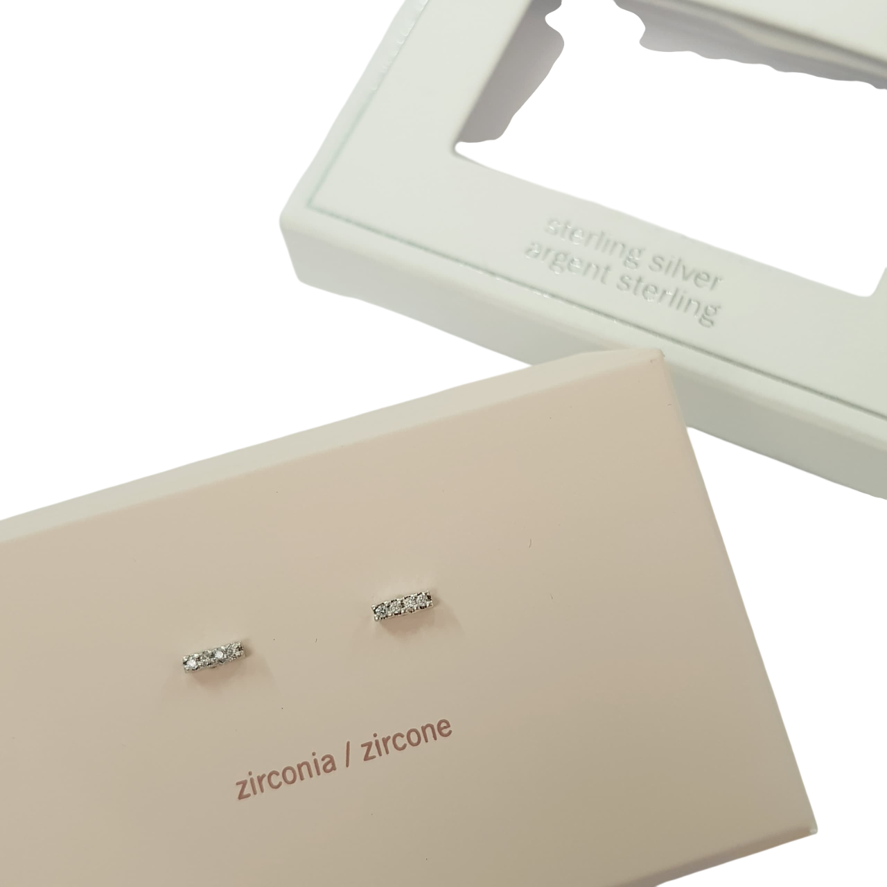 گوشواره گلگوش نقره عیار ۹۲۵ نگین زیرکنیا برند Accessories کد ۰۷۱۰۲