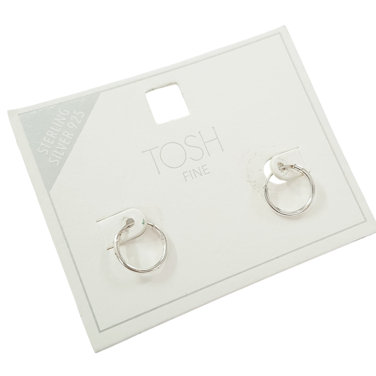 گوشواره حلقه ای نقره عیار ۹۲۵ برند TOSH کد ۰۹۱۰۳