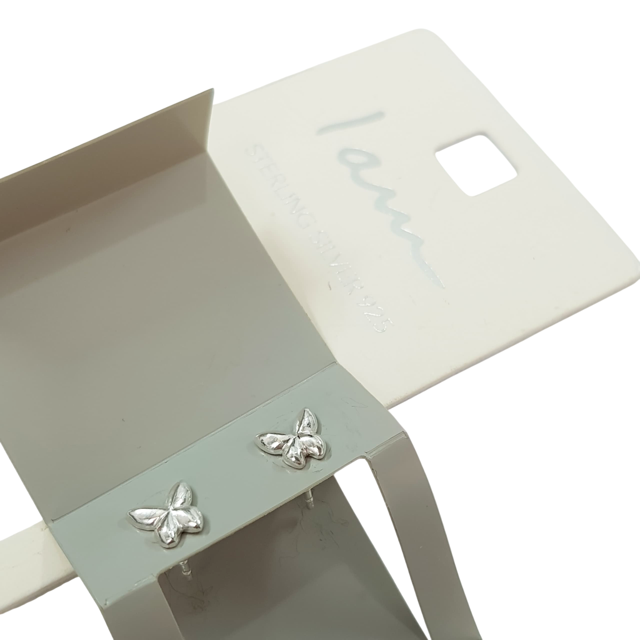 گوشواره گلگوش نقره عیار ۹۲۵ طرح پروانه برند Iam کد ۱۴۱۰۲