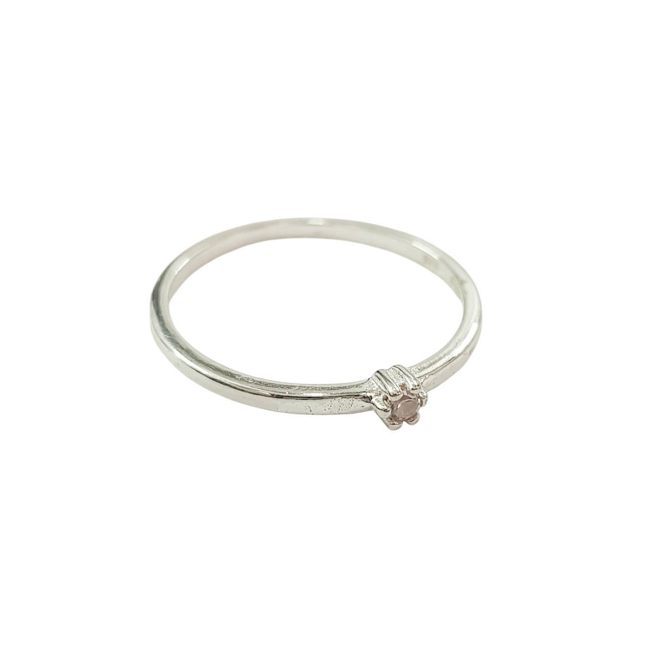 انگشتر نقره عیار ۹۲۵ تک نگین سایز ۶ -۷ برند iam کد ۱۶۱۰۳