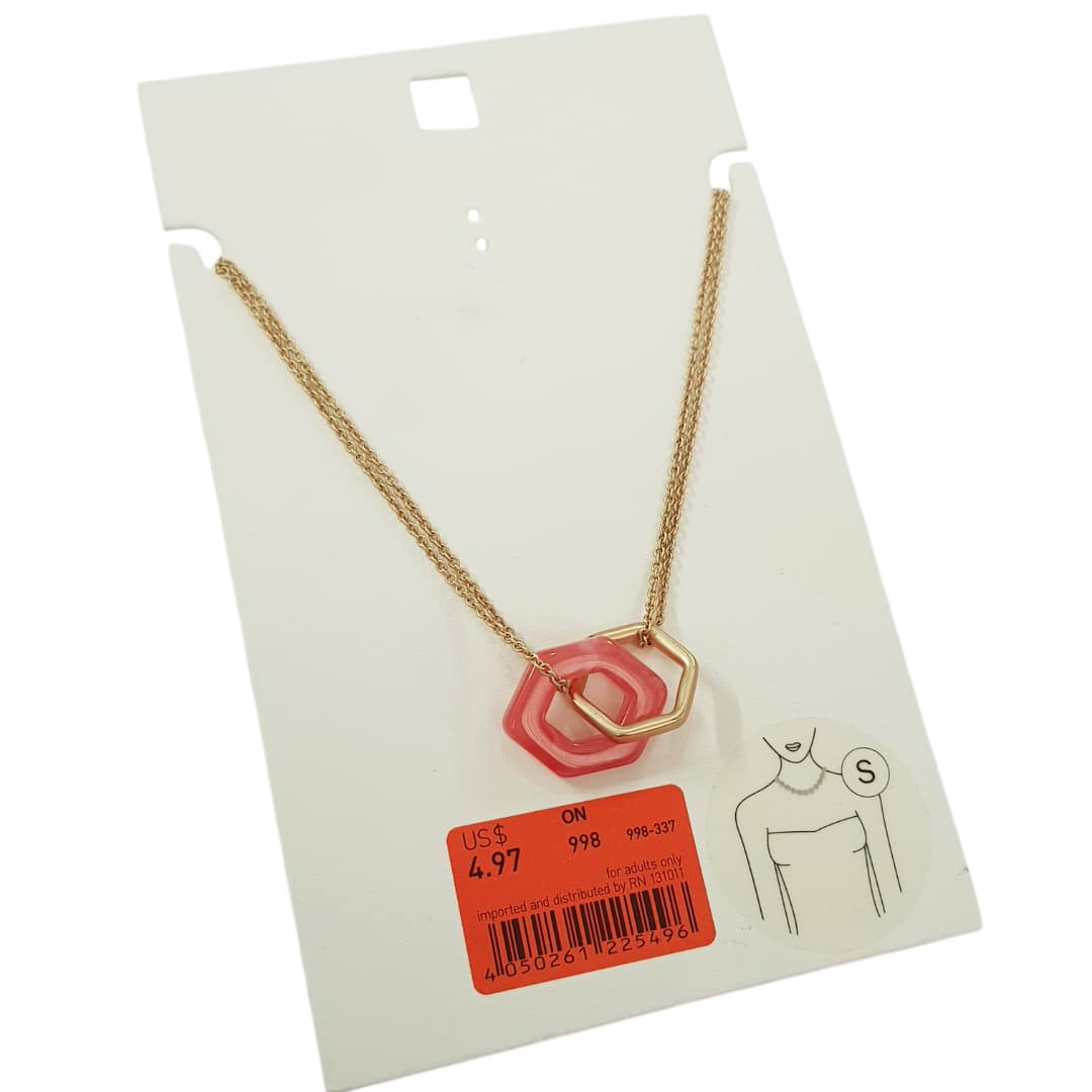 گردنبند طلایی آویز دار برند iam ، کد ۱۲۱۱۰۳