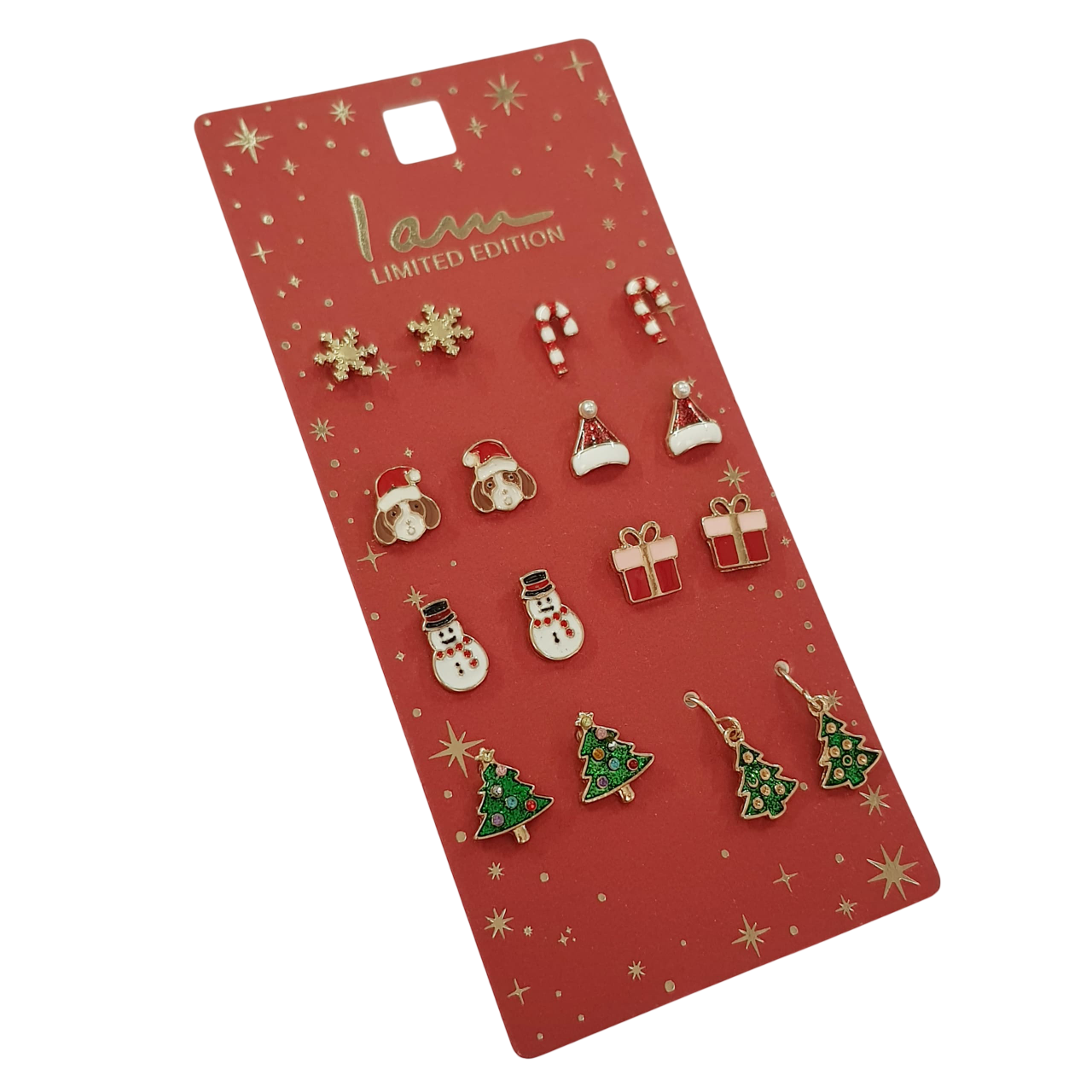 پک ۸ جفتی گوشواره و گلگوش طلایی برند iam کد ۱۲۱۱۰۵