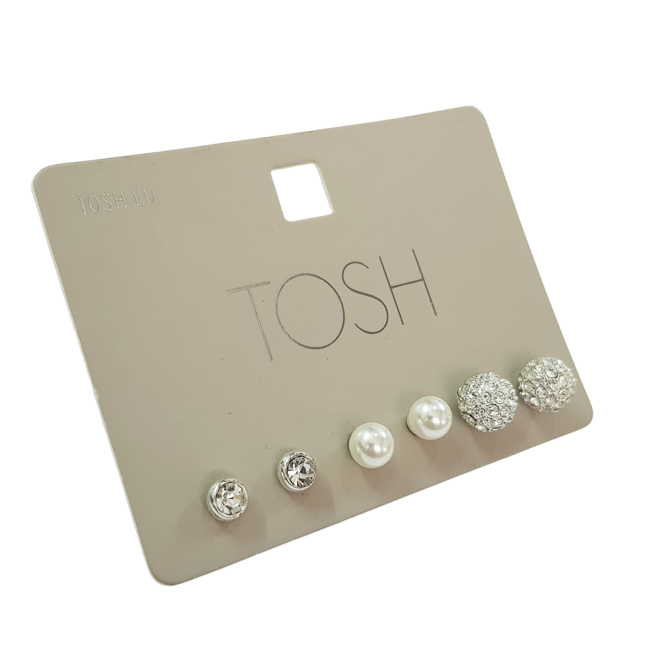 پک سه جفتی گوشواره گلگوش برند آلمانی TOSH ، کد ۱۲۱۱۰۴