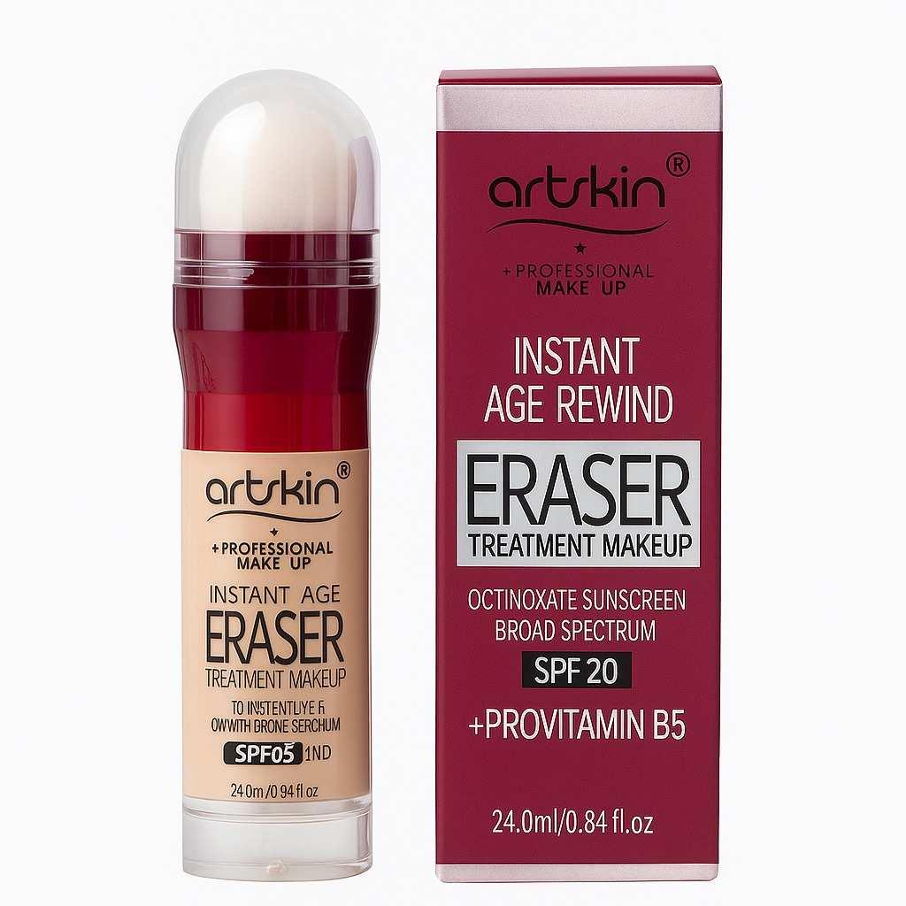 کرم پودر پد دار آرت اسکین مدل ERASER حجم 24 میل ARTSKIN شماره 03
