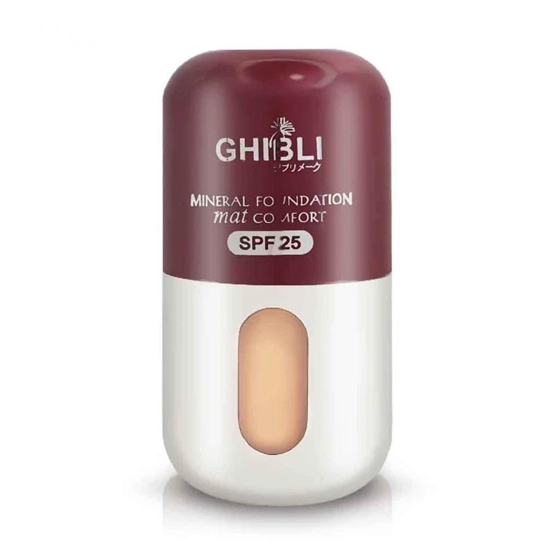 کرم پودر گیاهی فول کاور و ضد آب جیبلی SPF 25 حجم 40 میل شماره 01