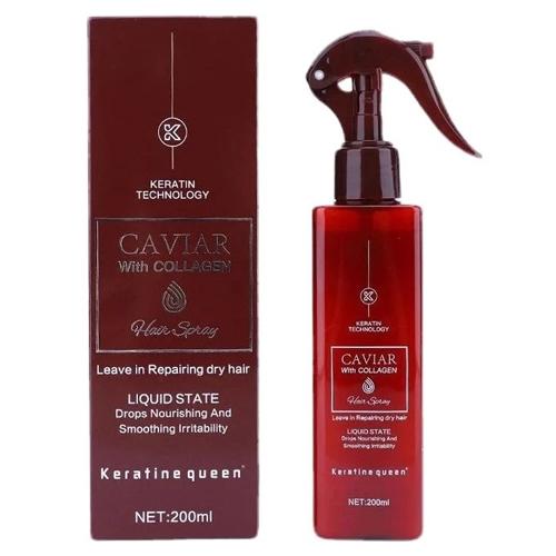 اسپری مو کراتین کوئین مدل خاویار حجم 200 میلی لیتر