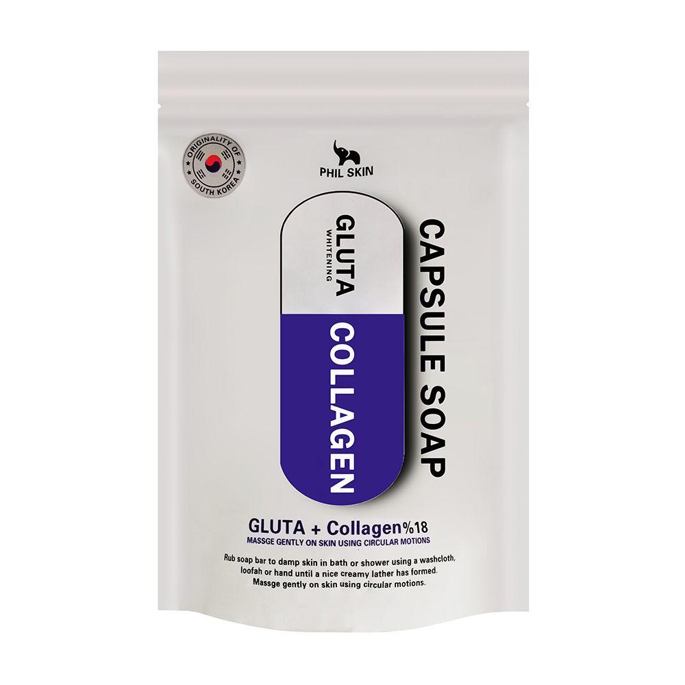 صابون کپسولی فیل اسکین مدل گلوتا و کلاژن وزن 120 گرم