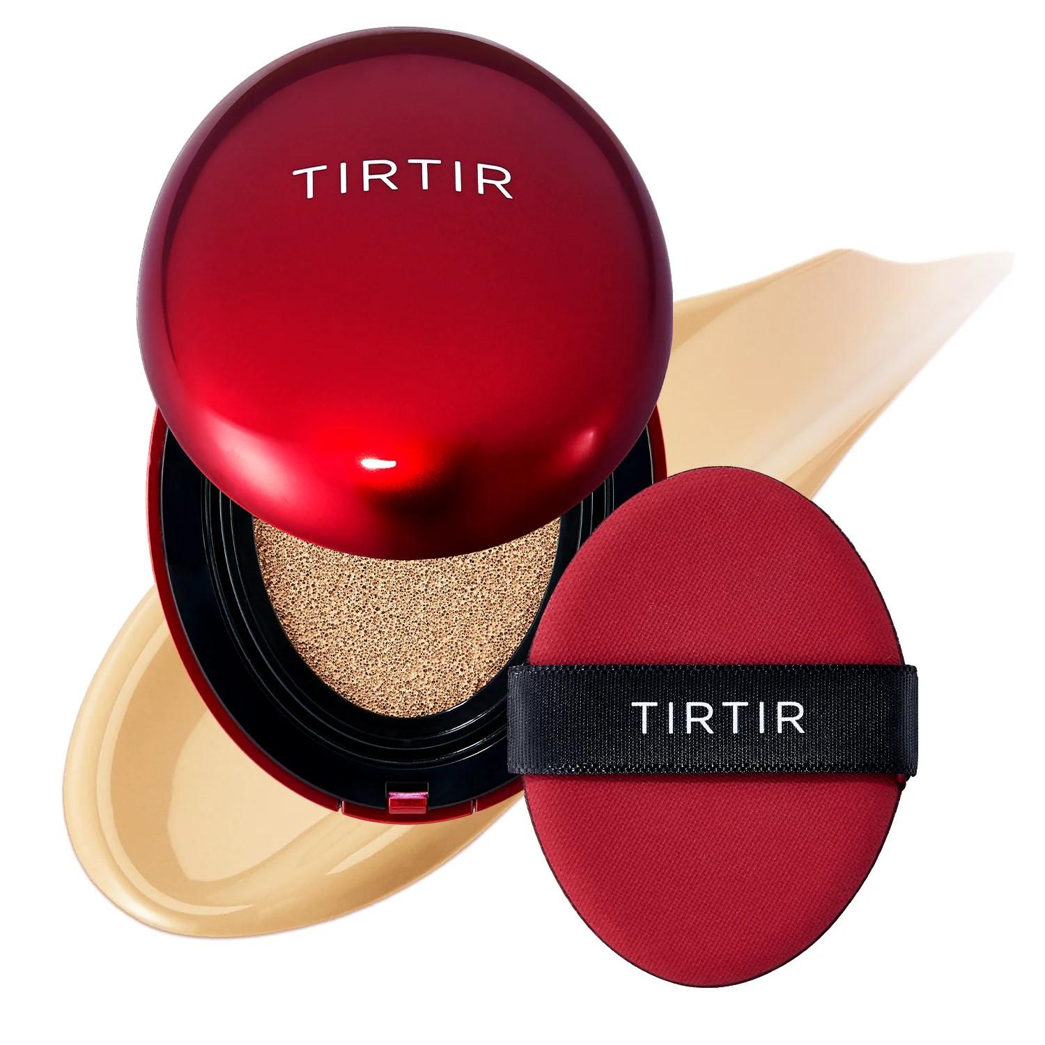 کوشن قرمز تیر تیر مدل TIRTIR Mask Fit Cushion RED رنگ 22W SHEER BEIGE